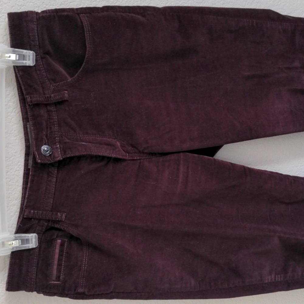 Levi's Red Burgundy Velour Pants